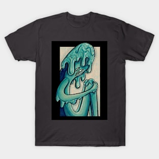 Blue Sad Monster T-Shirt